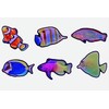 Aquatic Planet Reef Tank Fish Stickers Holographic Shiny Corals for