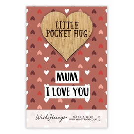 “Mum, I Love You” Pocket Hug Keepsake Token | Thoughtful Gift for Mum | Perfect for Mother’s Day | Sentimental Gift from Daughter | Small Keepsake for Mum | Love Token