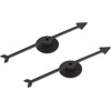 2 Pcs Black Spinner Game Engaging Board Arrow Set.Home and