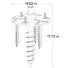 LUTEC Ground Spike for Post Light, Black
