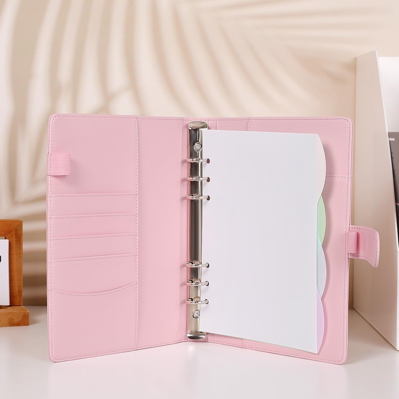 SKYDYE A5 Ring Binder, Ring Binder A5 Refillable, 135 Sheets
