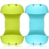 2 Pack Sponge Holder for Double-Sink, FineGood Saddle Caddy Brush