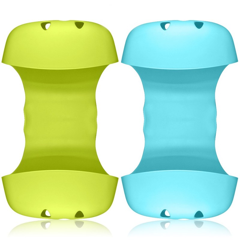 2 Pack Sponge Holder for Double-Sink, FineGood Saddle Caddy Brush