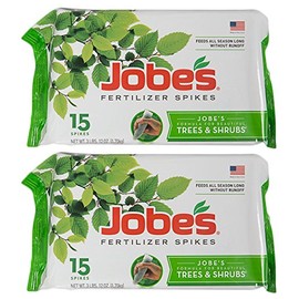 Jobe's Tree Fertilizer Spikes, 16-4-4 Time Release Fertilizer for All Shrubs & Trees, 30 Spikes in Package