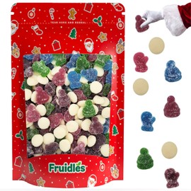 Fruidles Christmas Snow Day Gummi Candy, Delicious Gummies, Fun and Festive Holiday Snacking, Party Favor (1 Pound)