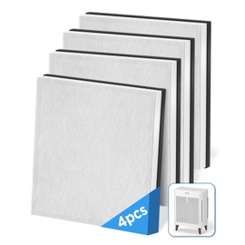 4 Pack Replacement Filters Compatible with MOOKA HKB320F Air Purifier,Genuine Washable Pre-Filter with Activated Carbon