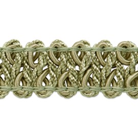 Trims by The Yard Alice Classic Woven Braid Trim, 1/2-Inch Versatile Trim for Sewing, Washable Decorative Trim for Costumes, Home Decor, Upholstery, 10-Yard Cut, Seafoam