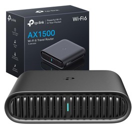 AX1500 Dual-Band Wi-Fi 6 Travel Router, Portable and Durable, Full Gigabit Ports, Encryptions for Secure Network (TL-WR1502X)