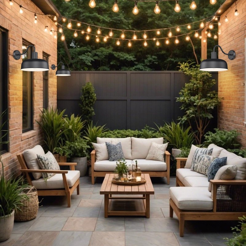 Darkaway Solar Barn Light for Outdoor, Dusk to Dawn Outside