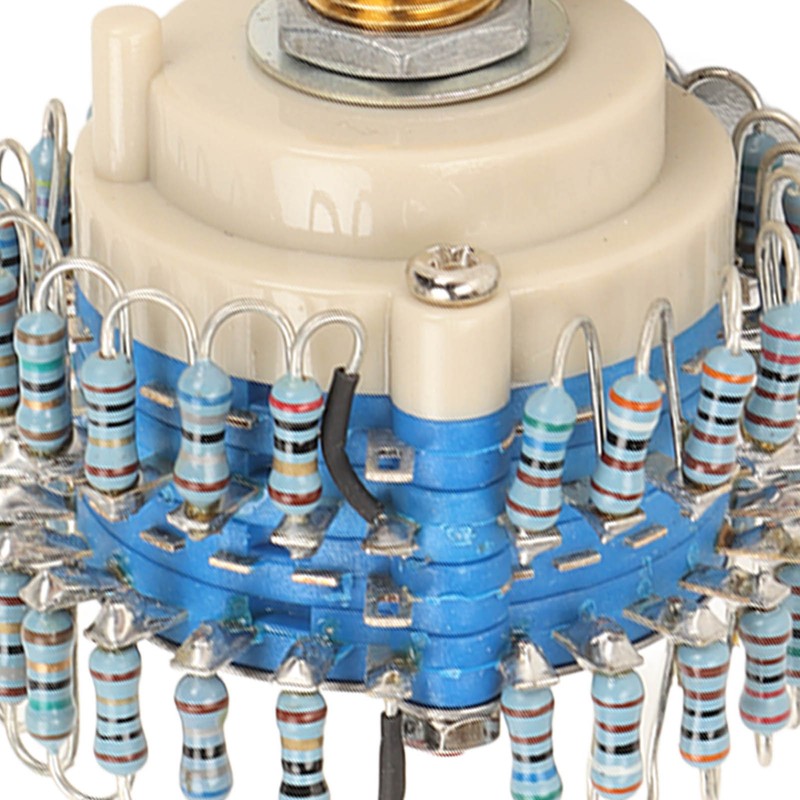 Two Channels Volume Potentiometer 2×24 Gear 20K High Accuracy Volume