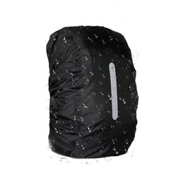 ALLVD Backpack Cover, Waterproof, 3 Colors, 2 Sizes, 2 Sizes, 2 Times More Waterproof, 4 Waterproof Design, Fall Prevention, Storage Bag, Black