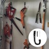 Cerioll Wall Hooks Garage Rubberised Hooks, Pack of 6 Wall