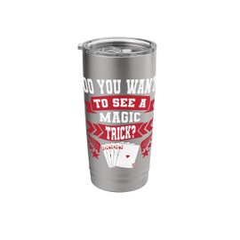 Magician Illusionist Cardistry Perfomer Card Magic Trick Stainless Steel Insulated Tumbler