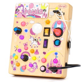 Joyreal Montessori Busy Board with LED Switches for Toddlers