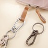 4 Metal Carabiner Keychains, Snap Hooks, Carabiner Clips for Outdoor,