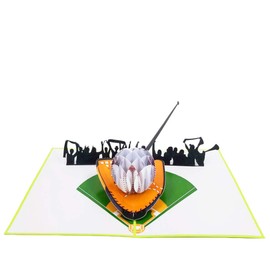 Baseball Birthday Card - Thank You, Birthday, Father's Day, Congratulations, Anniversary Day, Retirement, Baseball Lovers | Pop Card Express (Baseball Pop Up Card)