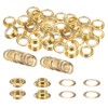 QUARKZMAN Set of 40 Eyelets with Washers 12 mm Copper