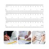 Set of 6 rulers, ruler, 15 cm rulers, coloured primary