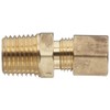 Anderson Metals 50068-0408 Brass Tube Fitting, Connector, 1/4" Compression x