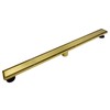Bernkot Linear Shower Drain 36", Brushed Gold Floor Drain with