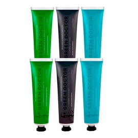 Green Doctor - Mix Pastas Dentales Naturales White Care y Detox - Aceites Esenciales Orgánicos Sin Parabenos Ni Fluoruro - Kit 6 Piezas