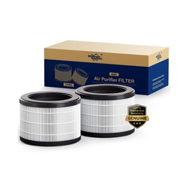 Membrane Solutions Genuine MSB5 Air Purifier Filter Replacement, 3-in-1 High-Efficiency H13 True Hepa Air Filter Replacement for Smoke Pollen Dander Hair Smell-Standard Version (2 Pack)