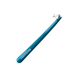Footfoyer Long shoehorn that is comfortable to wear and has a handle is ideal for both men and women (Blue)