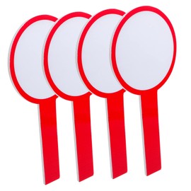 BESPORTBLE 4pcs Portable Dry Erase Scoreboards Handheld Blank Whiteboard for Teachers and Students Mini Scoring Boards for Games and Auctions Easy Writing and Erasing Random Color