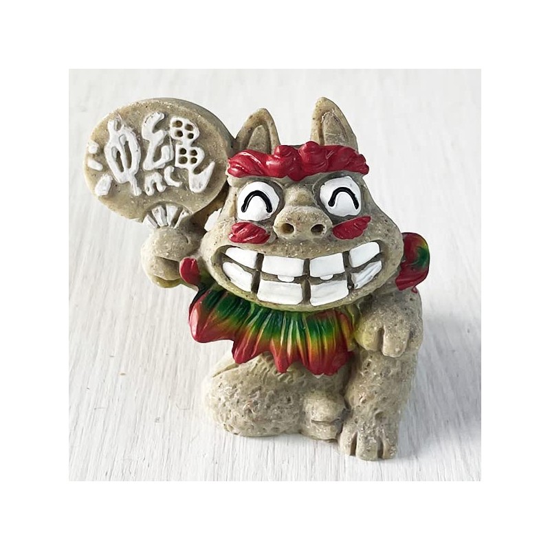 Okinawa Souvenir Shisa Figurine Mini Entrance Long Life Shisa (Laughing
