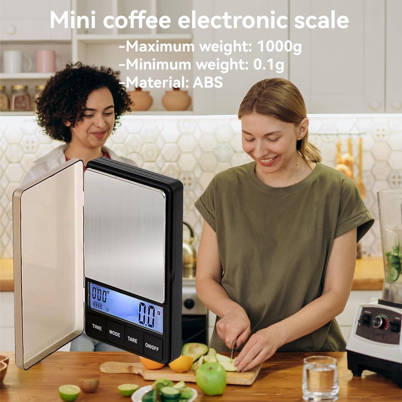 Espresso Coffee Scales with Timer, Drip Coffee Scale, Small Pocket