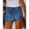 Ancapelion Women's Denim Shorts Ripped High Waisted Jean Shorts Stretchy