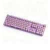 Hnjugfe Purple Retro Typewriter Keyboard, 104 Keys Wired USB with