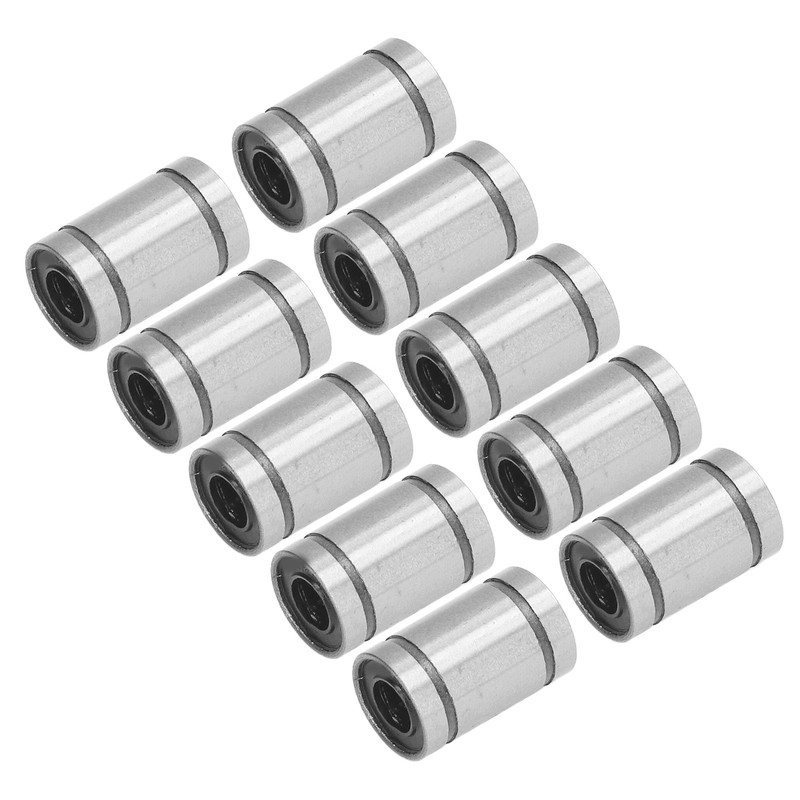 10Pcs Linear Motion Bearing Alloy Steel 6mm ID 12mm OD