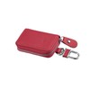A ABSOPRO Faux Leather Zipper Car Fob Key Case for