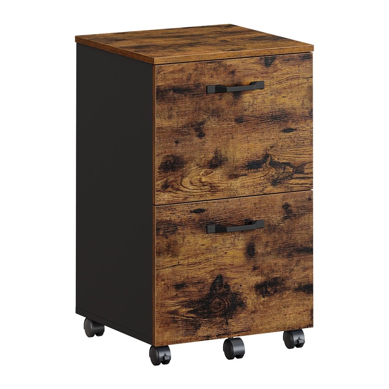 VASAGLE 2-Drawer File Cabinet, Small Rolling Filing Cabinet for Home