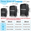 Yotako Zippered Clear PVC Suitcase Cover Protectors 20 Inch Luggage