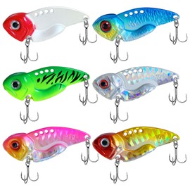 CZAYEFNH Fishing Lures 6 Pieces 3D Lifelike Multi Jointed Wobblers Rubber Fish for Trout Pike Fishing