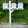 Mailbox Mounting Board, Post Mount Adapter Plate for Metal Post,