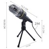 auvisio Microphone: Professional Condenser Studio Microphone with Tripod, 3.5 mm
