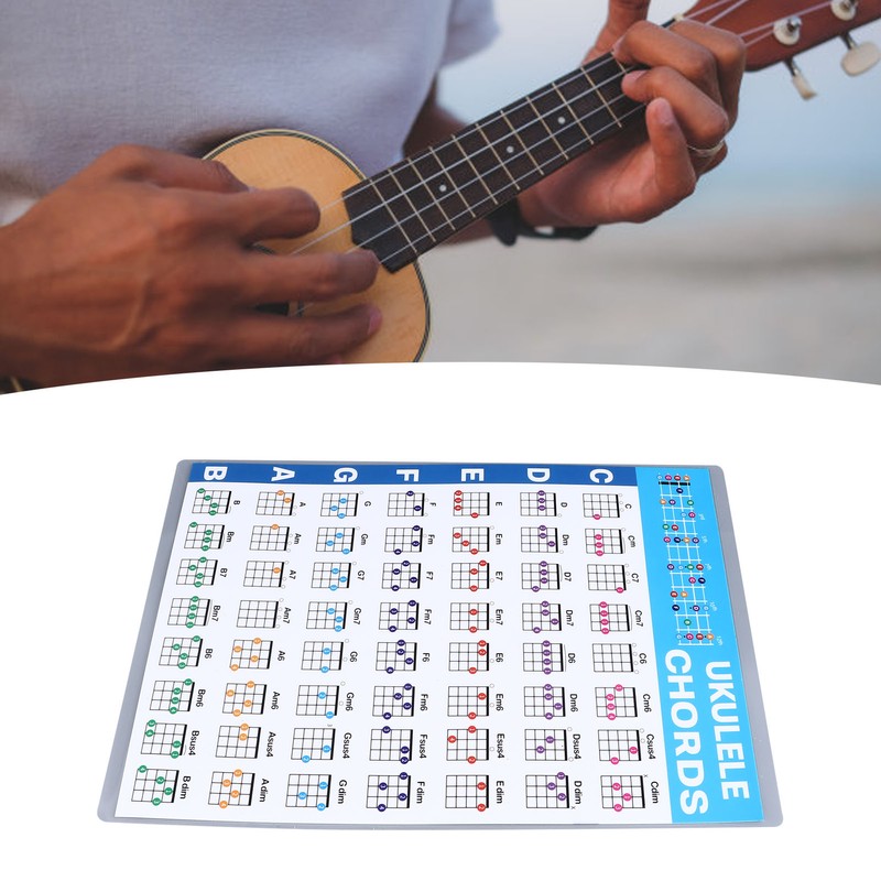 Ukulele Chord Sheet Professional Educational Reference Guide Ukulele Chord Poster