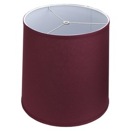 FenchelShades.com Lampshade 13" Top Diameter x 15" Bottom Diameter x 15" Slant Height with Washer (Spider) Attachment for Lamps with a Harp (Burgundy)