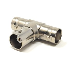 Maincore BNC Male to 2 x BNC Male Plug In T Design Splitter Adapter Connector Plug Coax 3 Way.