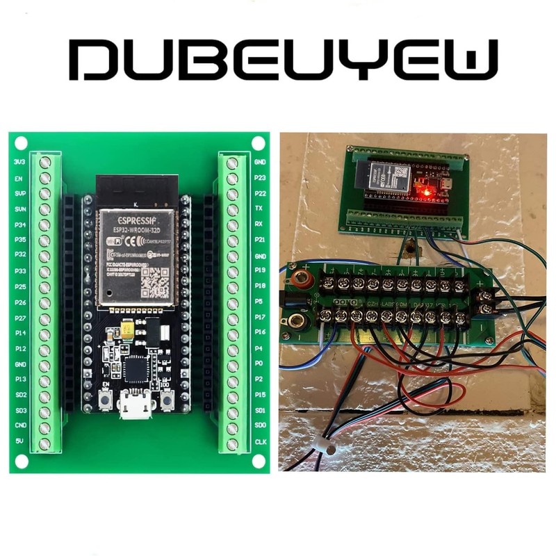 DUBEUYEW ESP32 ESP32-WROOM-32D ESP32 V4 Module 2.4GHz Dual-Mode WiFi+ Bluetooth