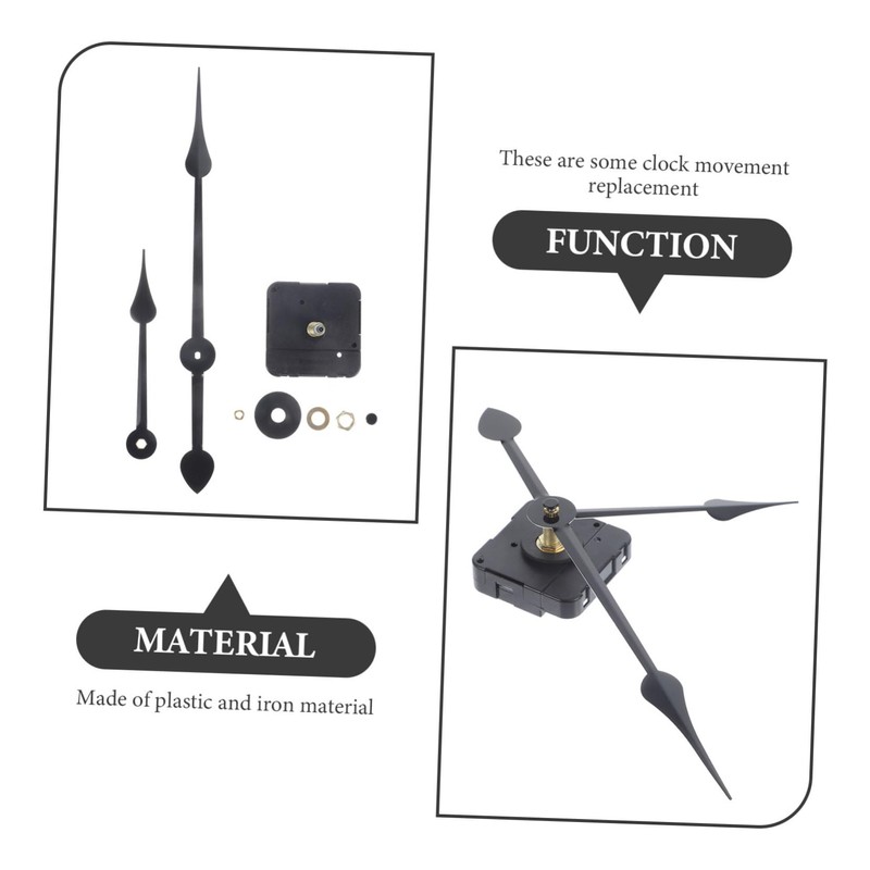 KONTONTY Long Shaft High Torque Quartz Clock Movement DIY Wall