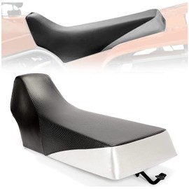 HECASA Complete Seat New Compatible with 1987-2006 Yamaha Banshee 350 YZF350 Replacement for 5FK-24710-E0-00 (Black+Silvery)