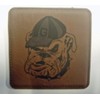 GFSF University of Georgia Bulldogs Engraved Leather 4"x4" Coaster