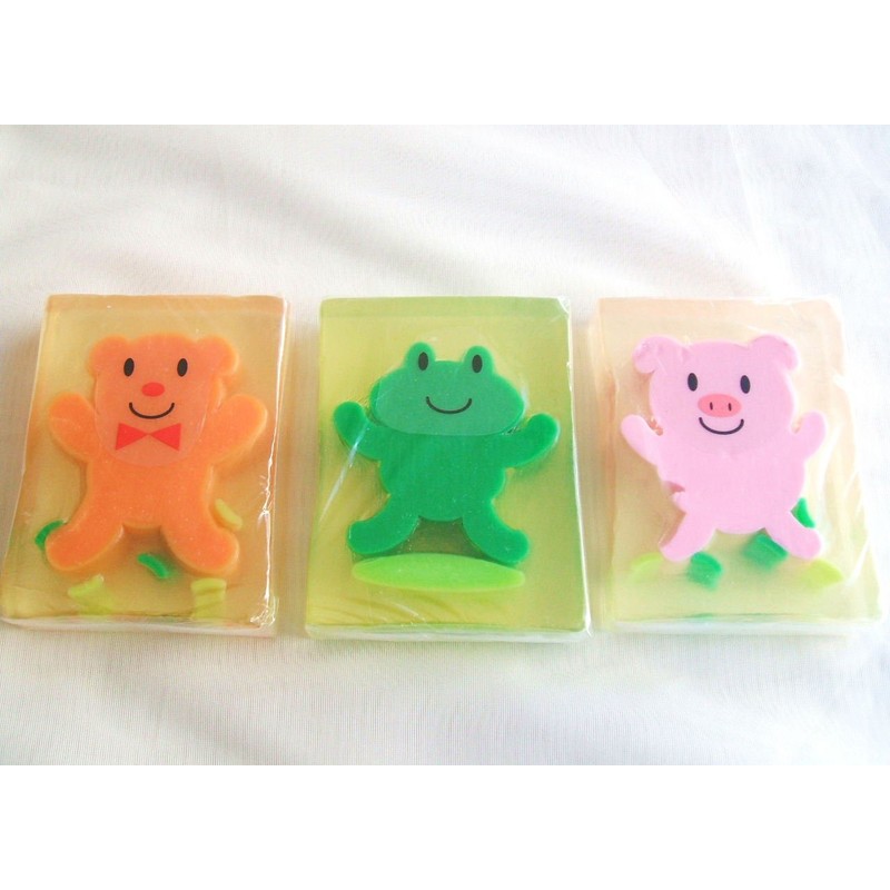 Three Animals Glycerin Soaps