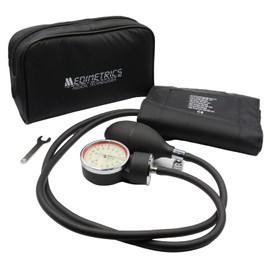 Medimetrics Baumanómetro Aneroide Doble Manguera Presión Arterial Brazo 5880-C6V1 Color Negro                                                         