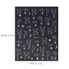 6 Sheets Hollow Star Nail Stickers Unique Star Nail Art