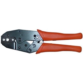 Ratchet Coax Connector Crimping Tool Hex RG59 RG6 RG58 9" Inch Hardened Steel Design Coaxial 4 Cavity Crimping Tool for F, N, BNC, TNC, UHF, ST, SC and SMA RG-6 Connectors Plug